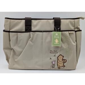 Disney Classic Pooh Diaper Bag Tote “My First Adventure” 3-in-1 NWT